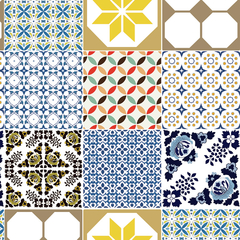 Papel de Parede Azulejo 12