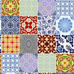 PAPEL DE PAREDE AZULEJO