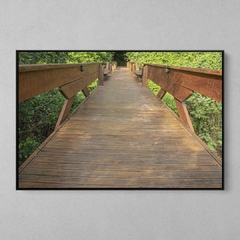 Quadro Decorativo Ponte para Natureza. Floresta Amazônica