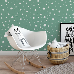 Papel de Parede Estrelas e Bolinhas Colors - loja online