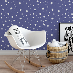 Papel de Parede Estrelas e Bolinhas Colors - comprar online