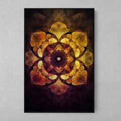 Quadro Mandala Dourada