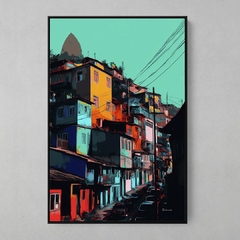 Quadro Favela RJ estilo Andy Warhol - comprar online