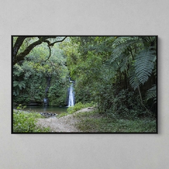 Quadro Decorativo Cachoeira na Mata Atlântica