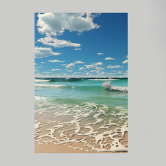 Imagem do Quadro Areia Mar e Céu Azul