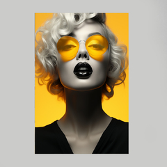 Quadro Marilyn Monroe Yellow Glasses