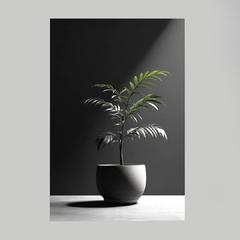 Quadro Vaso de Planta Minimalista