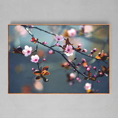 Quadro Primavera Florescendo Árvore Japonesa Sakura - Ellquadros 