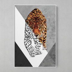 Quadro Decorativo Tigre Color/Preto e Branco - comprar online