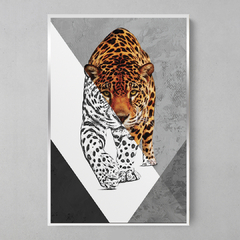 Imagem do Quadro Decorativo Tigre Color/Preto e Branco