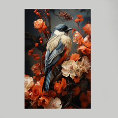 Imagem do Quadro Decorativo Collage Bird Nature