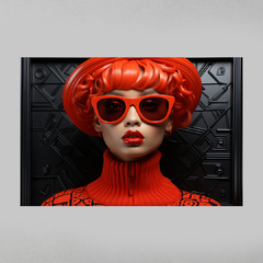 Quadro Decorativo Red Fashion Plastic