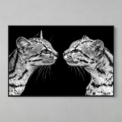 Quadro Decorativo Sentimentos Gatos Maracajá - comprar online