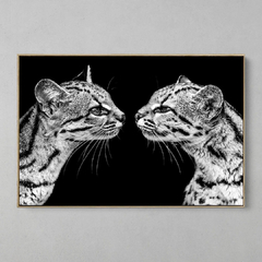 Quadro Decorativo Sentimentos Gatos Maracajá - Ellquadros 