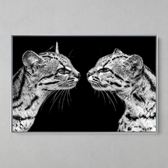 Quadro Decorativo Sentimentos Gatos Maracajá