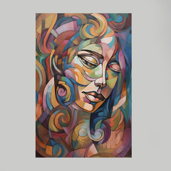 Quadro Geometric Abstract Woman