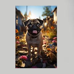 Imagem do Quadro Decorativo Pug estilo Pixar