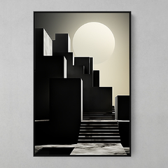 Imagem do Quadro Arquitetura Minimalista Surreal