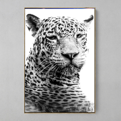 Quadro Decorativo Jaguar se Refrescando na internet