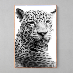 Quadro Decorativo Jaguar se Refrescando - Ellquadros 