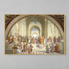 Quadro Decorativo A Escola de Atenas - Raffaello Sanzio - loja online