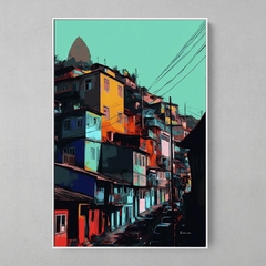 Quadro Favela RJ estilo Andy Warhol na internet