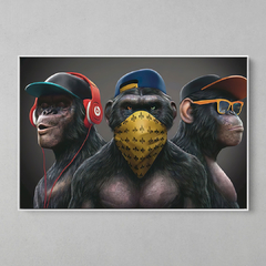 Quadro Os Macacos Gungster - comprar online