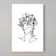 Quadro Lines Flower - comprar online