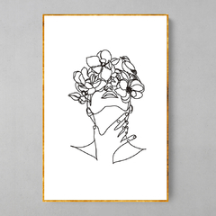 Quadro Lines Flower na internet