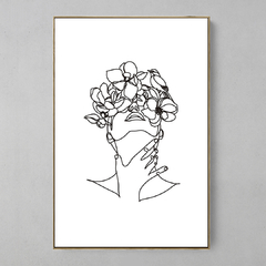 Quadro Lines Flower - Ellquadros 