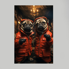 Quadro Decorativo Pugs Pub - loja online