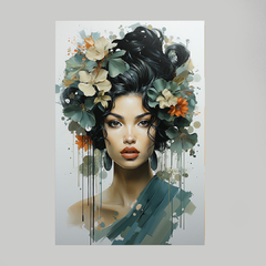 Imagem do Quadro Decorativo Flowers Woman