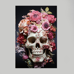 Imagem do Quadro Skull Roses