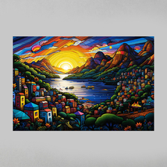 Quadro Decorativo Guanabara Rio de Janeiro Romero Britto