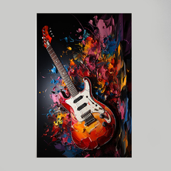 Imagem do Quadro Decorativo Guitarra Explosão