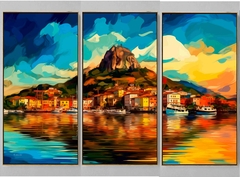 Imagem do QUADRO TRÍPTICO RIO DE JANEIRO MAR DE ALEGRIA