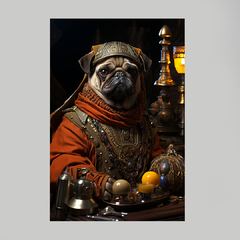 Quadro Decorativo Pug Príncipe - loja online