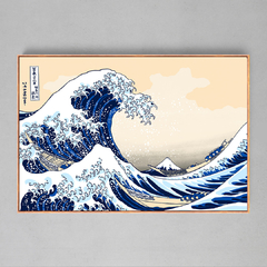 Quadro A Grane Onda de Kanagawa Monte Fuji - Ellquadros 