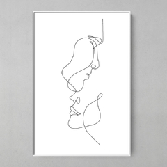 Quadro Two Faces Lines - comprar online