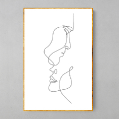 Quadro Two Faces Lines - Ellquadros 