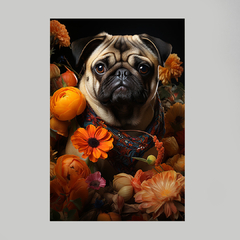 Imagem do Quadro Decorativo Pug Portrait