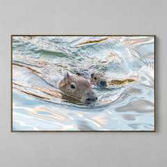 Quadro Decorativo Mamãe Capivara na internet