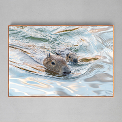 Quadro Decorativo Mamãe Capivara - Ellquadros 