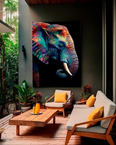 Quadro Elefante Colorful l