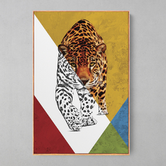 Quadro Decorativo Tigre Color - Ellquadros 