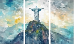 QUADRO TRÍPTICO RIO DE JANEIRO CRISTO REDENTOR