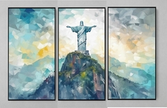 QUADRO TRÍPTICO RIO DE JANEIRO CRISTO REDENTOR