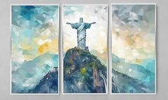 Imagem do QUADRO TRÍPTICO RIO DE JANEIRO CRISTO REDENTOR