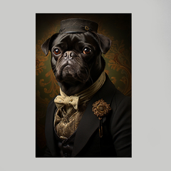 Quadro Decorativo Pug Chefão