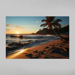 Imagem do Quadro Decorativo Coqueiro na Praia